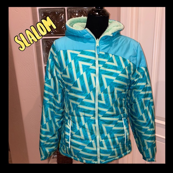 EUC Slalom kids jacked hooded fully fuzzy lined - Picture 3 of 12